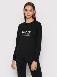EA7 Emporio Armani Bluza 8NTM35 TJCQZ 1200 Czarny Regular Fit. Czarne bluzy EA7 Emporio Armani, xs, bez wzorów, z bawełny, bez kaptura. Za 269.99 zł.