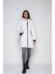 CANADA weather gear Płaszcz zimowy w kolorze białym rozmiar: S. Białe płaszcze CANADA weather gear, na zimę, s, bez wzorów, z puchu, bez kaptura. Za 260.99 zł.