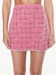 Liu Jo Spódnica trapezowa WA3213 T3477 Różowy Regular Fit. Czerwone spódnice Liu Jo, bez wzorów, z bawełny, mini, trapezowe. Za 949.99 zł.