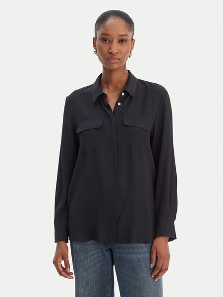 Marella Koszula Febe 2613111051 Granatowy Regular Fit. Niebieskie koszule Marella, bez wzorów, z jedwabiu, bez kołnierzyka, bez ramiączek. Za 478.99 zł.