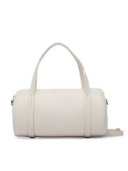 Calvin Klein Torebka Foil Logo Small Duffle Bag LV04F3663G Kremowy. Białe torebki klasyczne Calvin Klein, bez wzorów, ze skóry, bez dodatków. Za 489.99 zł.