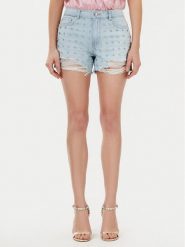 Fracomina Szorty jeansowe FR25SV6013D419R9 Niebieski Regular Fit. Niebieskie szorty Fracomina, bez wzorów, z bawełny. Za 339.99 zł.