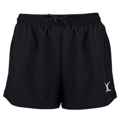 Szorty damskie Gilbert Pro Synergie. Czarne szorty sportowe GILBERT, bez wzorów, z materiału, na fitness i siłownię. Za 157.50 zł.