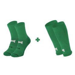 Skarpety piłkarskie + top - 2 x 2 pary. Zielone skarpetki XTREME, bez wzorów, z elastanu. W wyprzedaży za 205.45 zł.