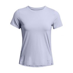 T-shirt damski Under Armour Launch Elite. Niebieskie t-shirty Under Armour, bez wzorów, z tkaniny, sportowe, bez kołnierzyka, bez ramiączek. Za 294.50 zł.