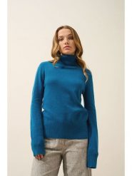 Just Cashmere Kaszmirowy golf "Lexie" w kolorze niebieskim rozmiar: XXL. Niebieskie swetry Just Cashmere, xxl, bez wzorów, z kaszmiru, bez ramiączek. Za 309.63 zł.
