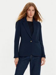 Tommy Hilfiger Marynarka WW0WW44096 Granatowy Slim Fit. Niebieskie marynarki i żakiety Tommy Hilfiger, bez wzorów, z syntetyku, bez ramiączek. Za 599.99 zł.
