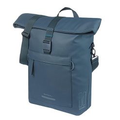 Torba rowerowa Brooklyn MIK Hooks, niebieska. Niebieskie torby na laptopa BASIL, bez wzorów, z materiału, na ramię. Za 376.20 zł.