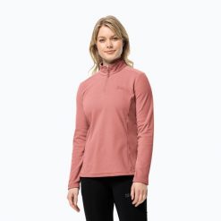 Bluza trekkingowa damska Jack Wolfskin Taunus Hz. Czerwone bluzy Jack Wolfskin, bez wzorów, bez kaptura, trekkingowe. Za 199.99 zł.