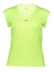 Mizuno Koszulka "Aero" w kolorze żółtym do biegania rozmiar: S. Żółte t-shirty sportowe Mizuno, s, bez wzorów, z materiału, bez ramiączek, do biegania. Za 88.02 zł.