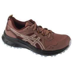 Buty do biegania damskie, Trail Scout 3. Czerwone buty do biegania ASICS, bez wzorów, bez zapięcia, do biegania. Za 279.99 zł.
