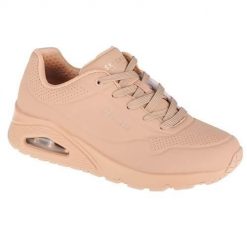 Buty do chodzenia damskie Skechers Uno-Stand on Air. Brązowe buty treningowe Skechers, bez wzorów, z materiału, przed kostkę, bez zapięcia, trekkingowe. Za 473.00 zł.