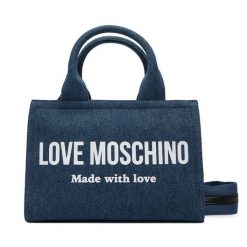 Torebka LOVE MOSCHINO. Niebieskie torebki klasyczne Love Moschino, bez wzorów, klasyczne, bez dodatków. Za 839.99 zł.