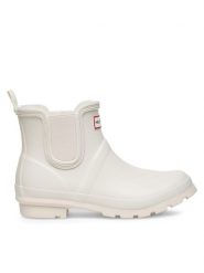 Hunter Kalosze HFW-001 Biały. Białe kalosze Hunter, bez wzorów, z kauczuku, bez zapięcia. Za 219.99 zł.
