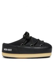 Moon Boot Klapki Evx 80D1470030 Czarny. Czarne klapki Moon Boot, bez wzorów, ze skóry, bez obcasa, bez zapięcia. Za 499.99 zł.