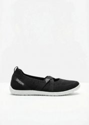 Buty typu barefoot marki Kappa z elastyczną podeszwą. Czarne buty sportowe lifestyle bonprix, bez wzorów, sportowe, bez zapięcia. Za 159.99 zł.