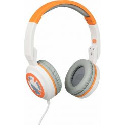Słuchawki nauszne TRIBE Star Wars Pop BB-8 Biało-pomarańczowy. Białe słuchawki nauszne Tribe. Za 148.99 zł.