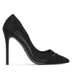 Szpilki DeeZee. Czarne szpilki DeeZee, bez wzorów, bez obcasa, na szpilce, bez zapięcia. Za 159.99 zł.