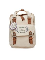 Doughnut Plecak Macaroon Mini D124SF-0011-F Beżowy. Brązowe plecaki Doughnut, bez wzorów, z materiału, bez dodatków. Za 249.99 zł.