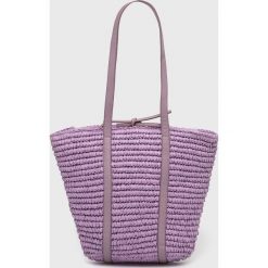 Answear Lab torebka kolor fioletowy. Fioletowe shopper bag Answear Lab, bez wzorów, na ramię, bez dodatków. Za 199.99 zł.