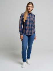 Jeansy damskie z wysokim stanem niebieskie Katrina High Waist 470. Niebieskie jeansy BIG STAR, l, bez wzorów, z jeansu, retro, z podwyższonym stanem. Za 329.99 zł.