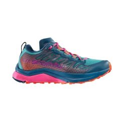 Damskie buty trailowe La Sportiva Jackal II. Niebieskie buty do biegania La Sportiva, bez wzorów, z meshu, bez zapięcia, do biegania. Za 637.00 zł.