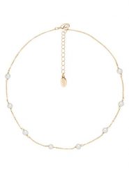 U.S. Polo Assn. Pozłacany naszyjnik z perłami - dł. 37 cm rozmiar: onesize. Niebieskie naszyjniki U.S. Polo Assn., z materiału, z perłą, metalowe. Za 148.26 zł.