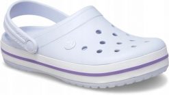 Crocs Damskie Buty Chodaki Klapki Crocband 11016 Clog. Białe klapki Crocs, bez wzorów, z materiału, bez obcasa, bez zapięcia. Za 199.99 zł.