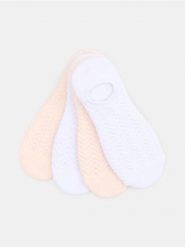 Bawełniane stopki 4 pack - biały. Białe skarpetki Sinsay, bez wzorów, z bawełny. Za 9.99 zł.