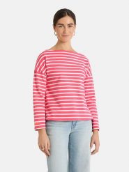 LIEBLINGSSTÜCK Bluza "Stine" w kolorze różowo-białym rozmiar: L. Białe bluzy LIEBLINGSSTÜCK, l, bez wzorów, bez ramiączek, bez kaptura. Za 179.22 zł.