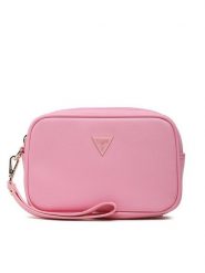 Guess Kosmetyczka Not Coordinated Accessories PW1560 P3245 Różowy. Czerwone torebki klasyczne Guess, z aplikacjami, ze skóry, bez dodatków. Za 219.99 zł.