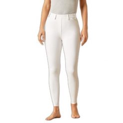 Damskie legginsy jeździeckie z pełną przyczepnością Ariat Tri Factor. Białe legginsy Ariat, bez wzorów, z dzianiny, eleganckie. Za 517.50 zł.