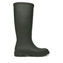 Kalosze Hunter. Zielone kalosze Hunter, bez wzorów, bez zapięcia. Za 399.99 zł.