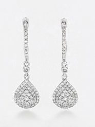 DIAMANTA Złote kolczyki z diamentami rozmiar: onesize. Szare kolczyki DIAMANTA, z diamentem, złote. Za 2,427.99 zł.