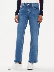 Tommy Jeans Jeansy Sophie DW0DW19263 Niebieski Straight Fit. Niebieskie jeansy Tommy Jeans, bez wzorów, z bawełny. Za 269.99 zł.