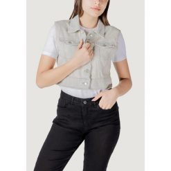 Kurtka Kobieta ONLY Onlbeverly Vest Tint Bleach Dnm Red Tai. Niebieskie kurtki ONLY, na lato, bez wzorów, z bawełny, bez kaptura. W wyprzedaży za 223.95 zł.