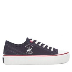 Trampki Beverly Hills Polo Club. Niebieskie trampki Beverly Hills Polo Club, bez wzorów, bez zapięcia. Za 129.99 zł.