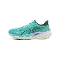Buty do biegania damskie Puma Velocity Nitro 5 Hyrox. Niebieskie buty do biegania Puma, bez wzorów, z materiału, bez zapięcia, do biegania. Za 558.00 zł.