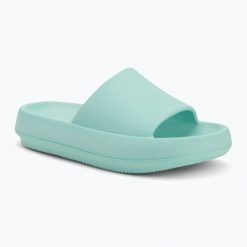Klapki damskie Ellesse Beryl. Niebieskie klapki Ellesse, bez wzorów, bez obcasa, bez zapięcia. Za 49.99 zł.