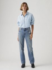 Levi's Dżinsy "501" - Comfort fit - w kolorze niebieskim rozmiar: W33/L30. Niebieskie jeansy Levi's, l, z aplikacjami, klasyczne. Za 319.95 zł.