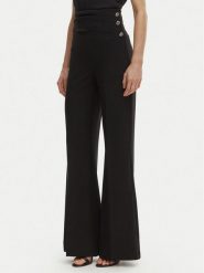 Rinascimento Spodnie palazzo CFC0020264002 Czarny Flare Fit. Czarne spodnie materiałowe Rinascimento, bez wzorów, z materiału. Za 499.99 zł.