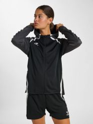 Damska bluza z kapturem na zamek Hummel Lead 2.0. Szare bluzy z kapturem Hummel, l, bez wzorów, z dresówki, z kapturem, na fitness i siłownię. Za 250.00 zł.