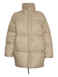 MOSS COPENHAGEN Kurtka pikowana "Diona" w kolorze beżowym rozmiar: M/L. Brązowe kurtki Moss Copenhagen, l, bez wzorów, bez kaptura. Za 312.52 zł.