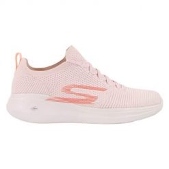 Buty do biegania damskie Skechers GO Run. Czerwone buty do biegania Skechers, bez wzorów, z materiału, bez zapięcia, do biegania. Za 349.99 zł.