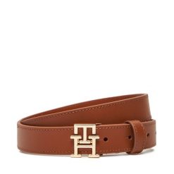 Pasek Damski Tommy Hilfiger. Brązowe paski Tommy Hilfiger, bez wzorów. Za 259.99 zł.