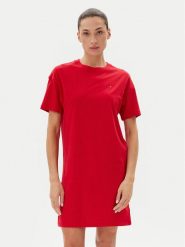 Tommy Hilfiger Koszula nocna UW0UW05767 Czerwony Regular Fit. Czerwone koszule nocne Tommy Hilfiger, s, bez wzorów, z bawełny, bez ramiączek. Za 199.99 zł.
