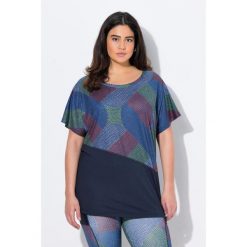 Damskie Bluzka funkcyjna oversize rękaw 1/2. Niebieskie t-shirty sportowe Ulla Popken, plus size, bez wzorów, z elastanu, bez ramiączek. W wyprzedaży za 159.99 zł.