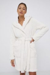 UGG szlafrok kolor biały. Białe szlafroki damskie UGG, l, bez wzorów, bez ramiączek. Za 419.99 zł.