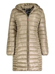 Geographical Norway Płaszcz pikowany "Annecy" w kolorze beżowym rozmiar: 164. Brązowe płaszcze Geographical Norway, bez wzorów, bez kaptura. Za 114.71 zł.