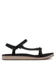 Teva Sandały Original Universal Slim 1151031 Czarny. Czarne sandały Teva, bez wzorów, ze skóry, bez obcasa, na płaskiej podeszwie, bez zapięcia. Za 250.99 zł.